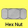 Machine Screw Nuts - Hex